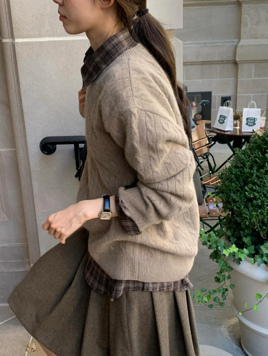 Marong cable knit-4col