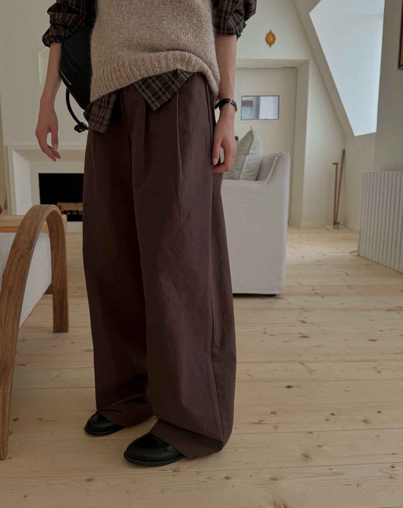 tony cotton pants-2col