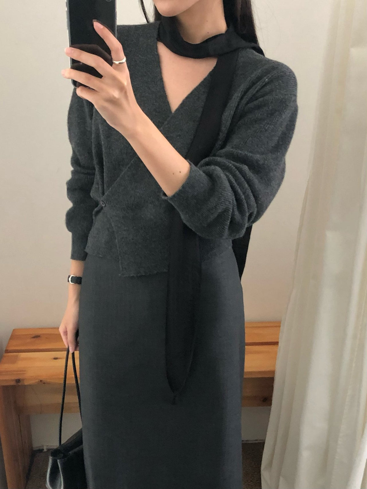 line wrap knit-3col