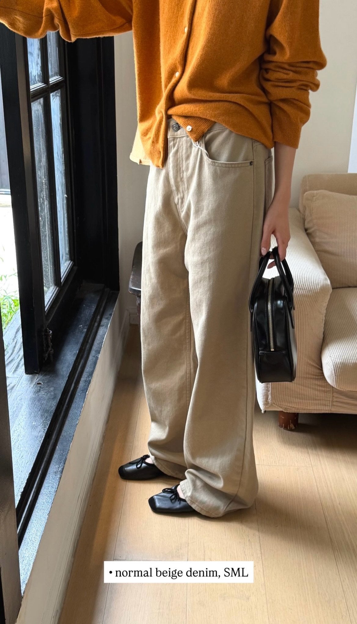 Deondo normal beige denim