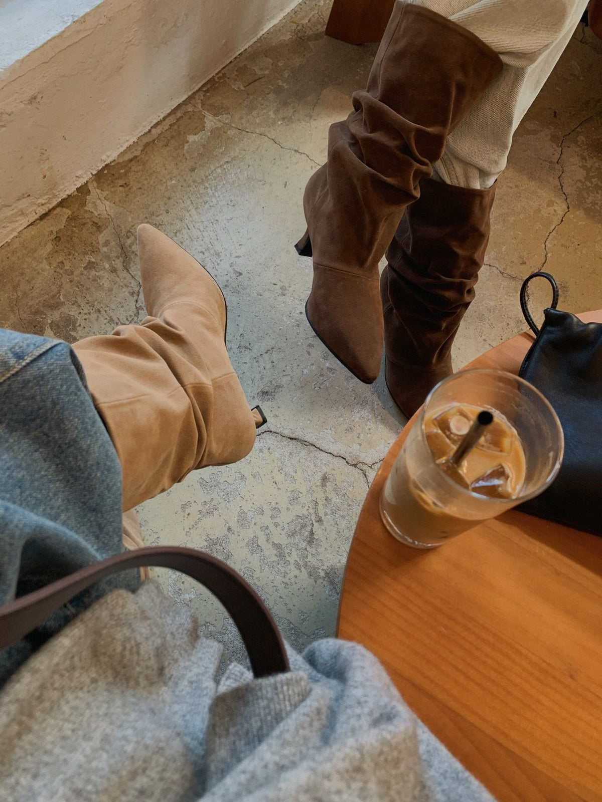 suede slouch boots-3col