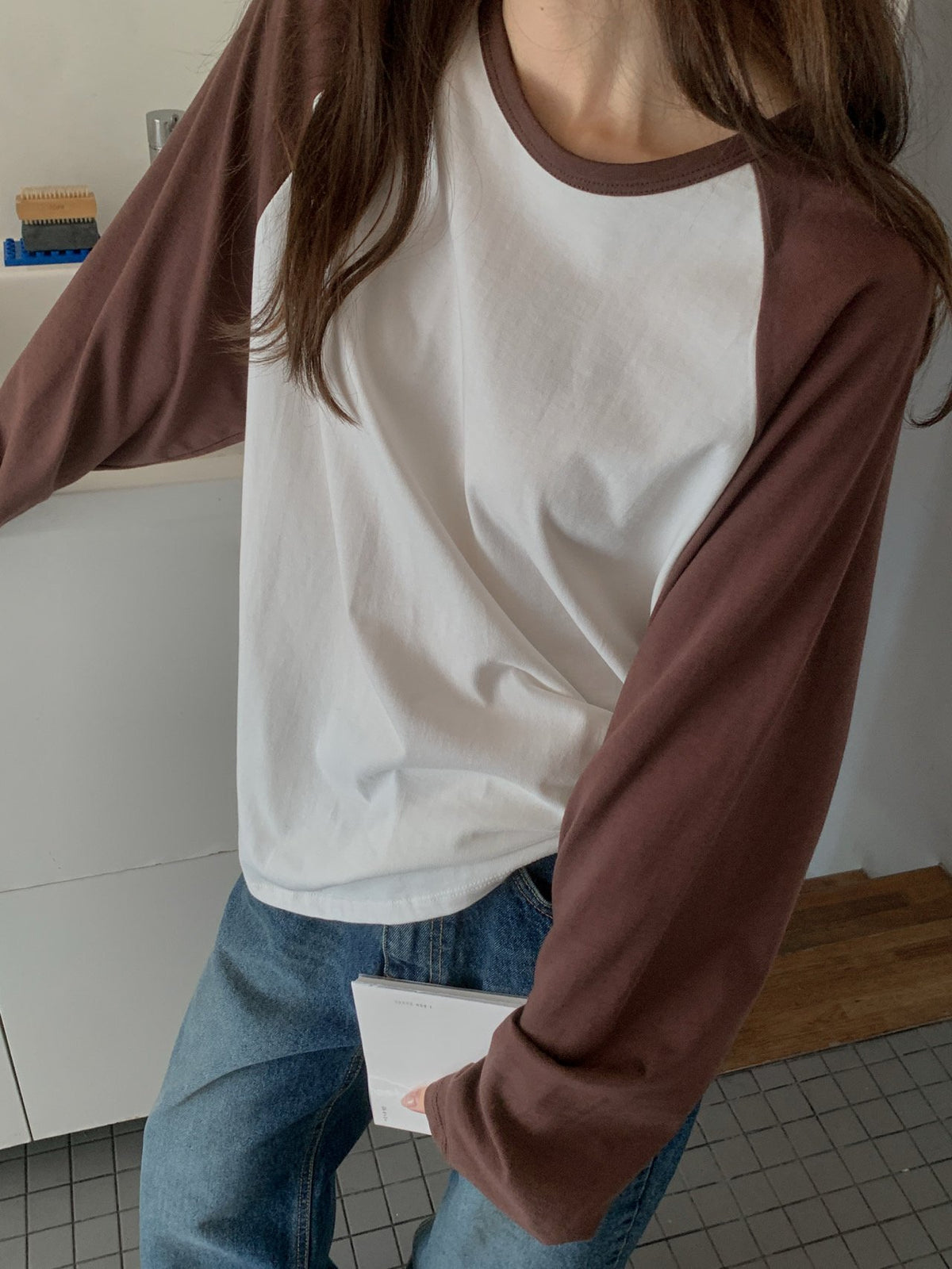 cotton raglan T-3col