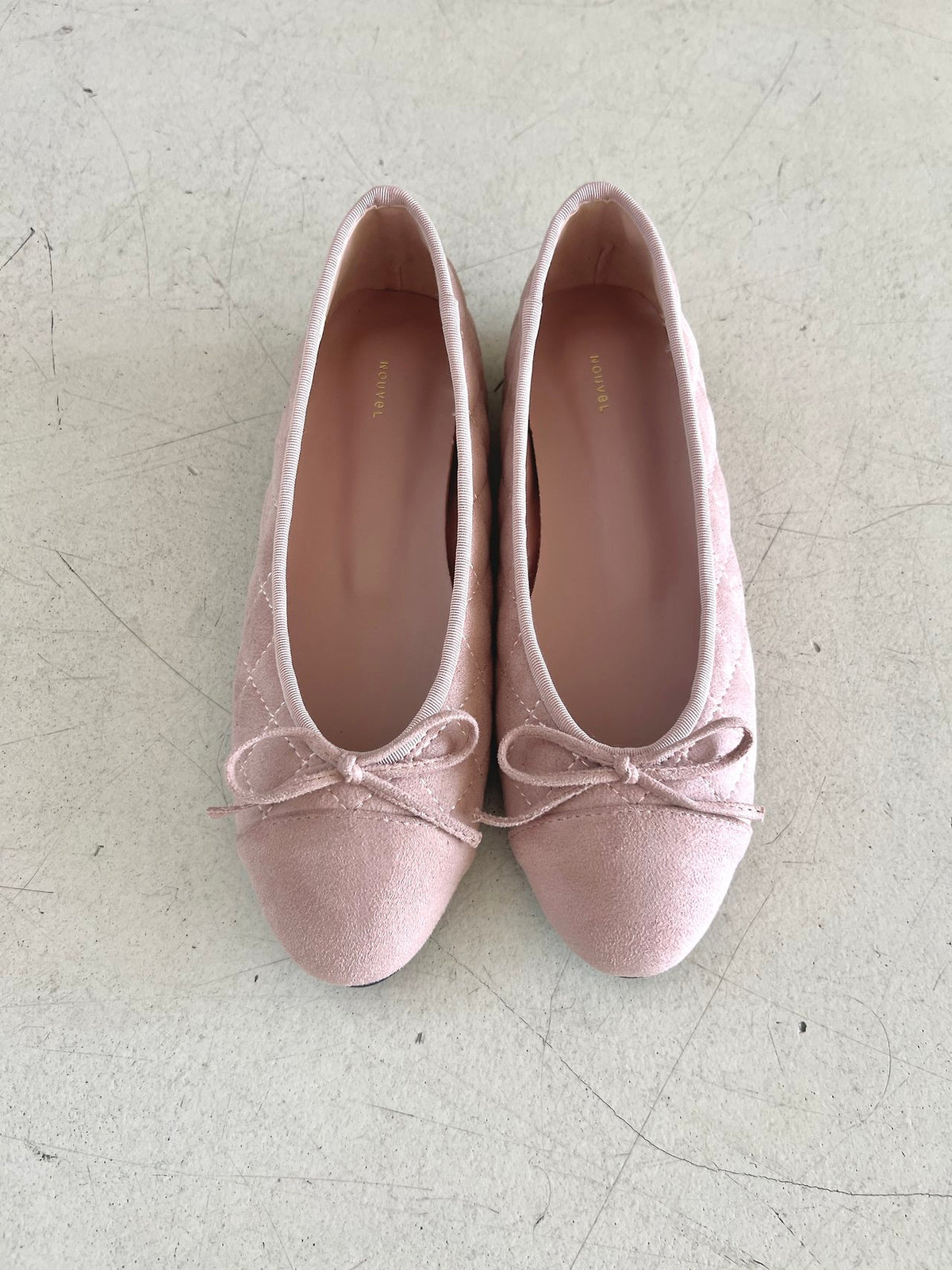 Suede Nubuck Ribbon Flats-5col