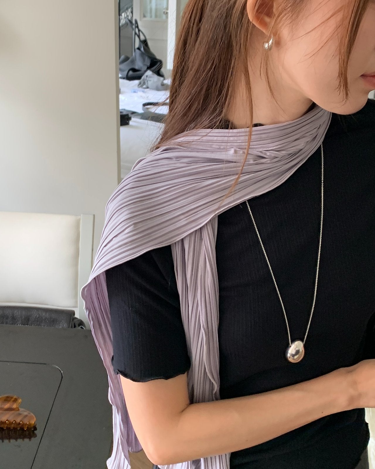 Loen half neck rib T-4col