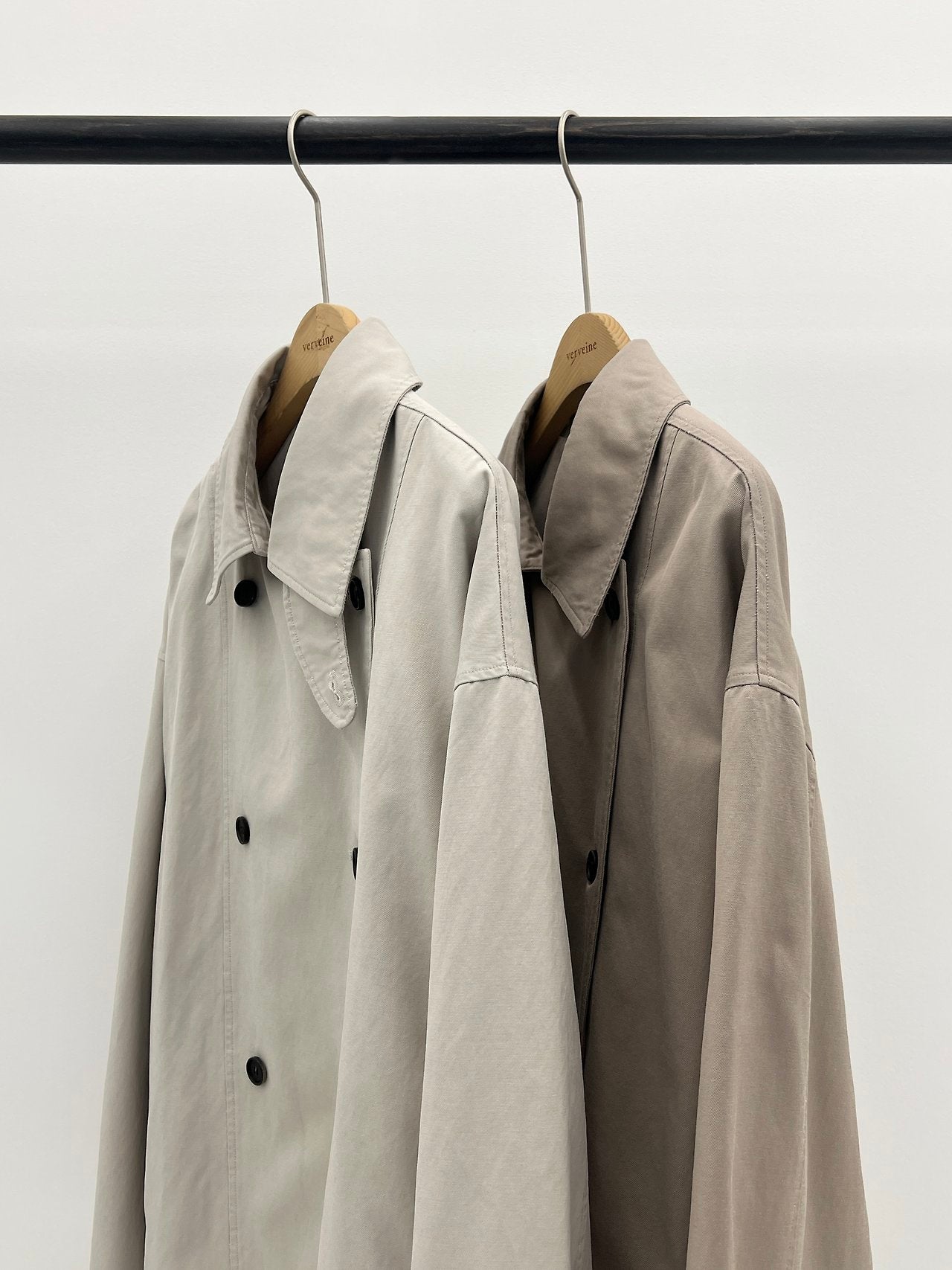 Maren washing half trench jacket-2col