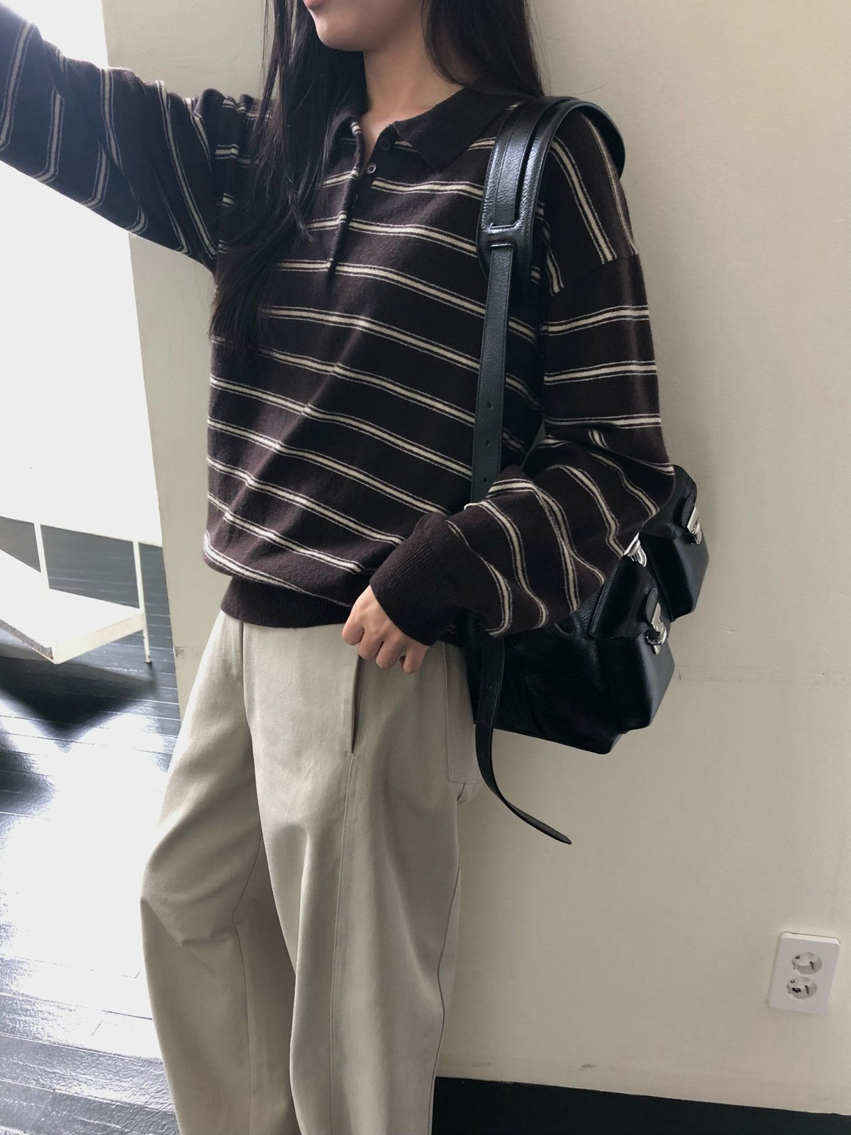 urban stripe knit-3col