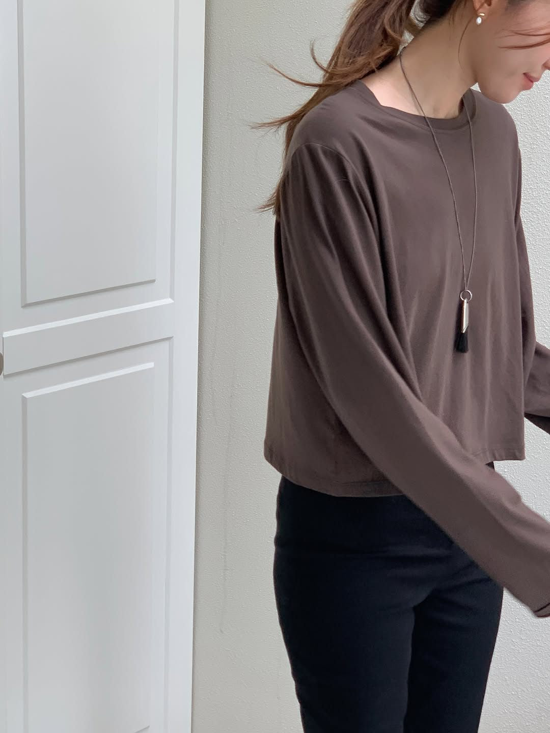 Adele soft modal crop T-3col