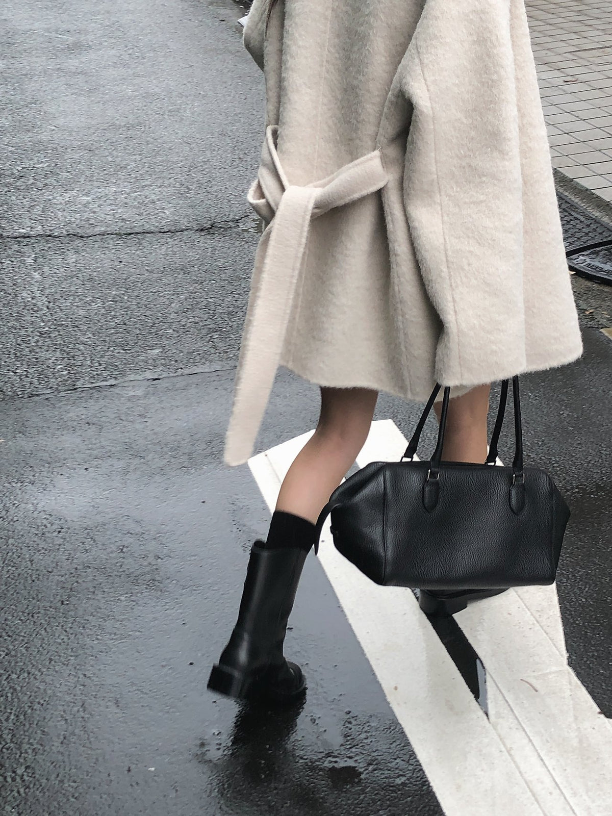 colette boucle handmade coat-2col