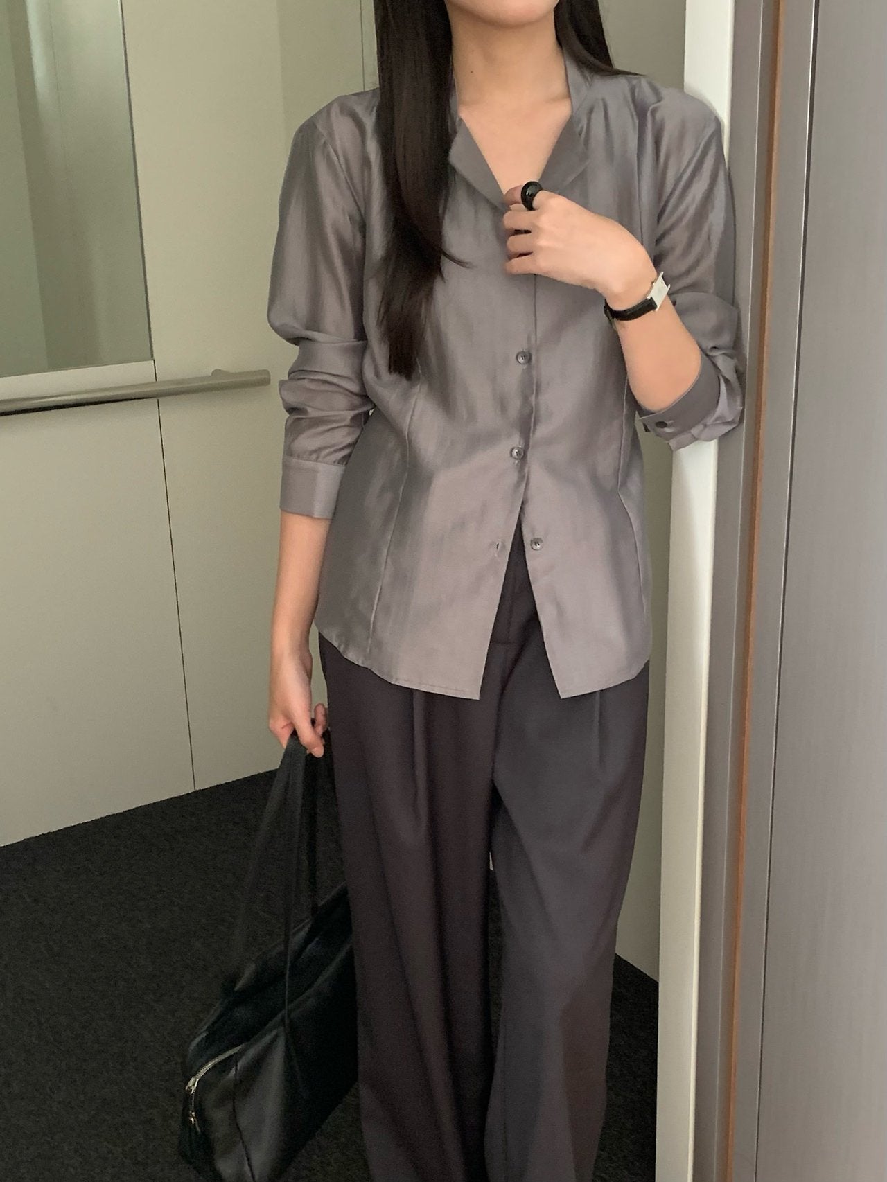 Dear collar blouse-3col