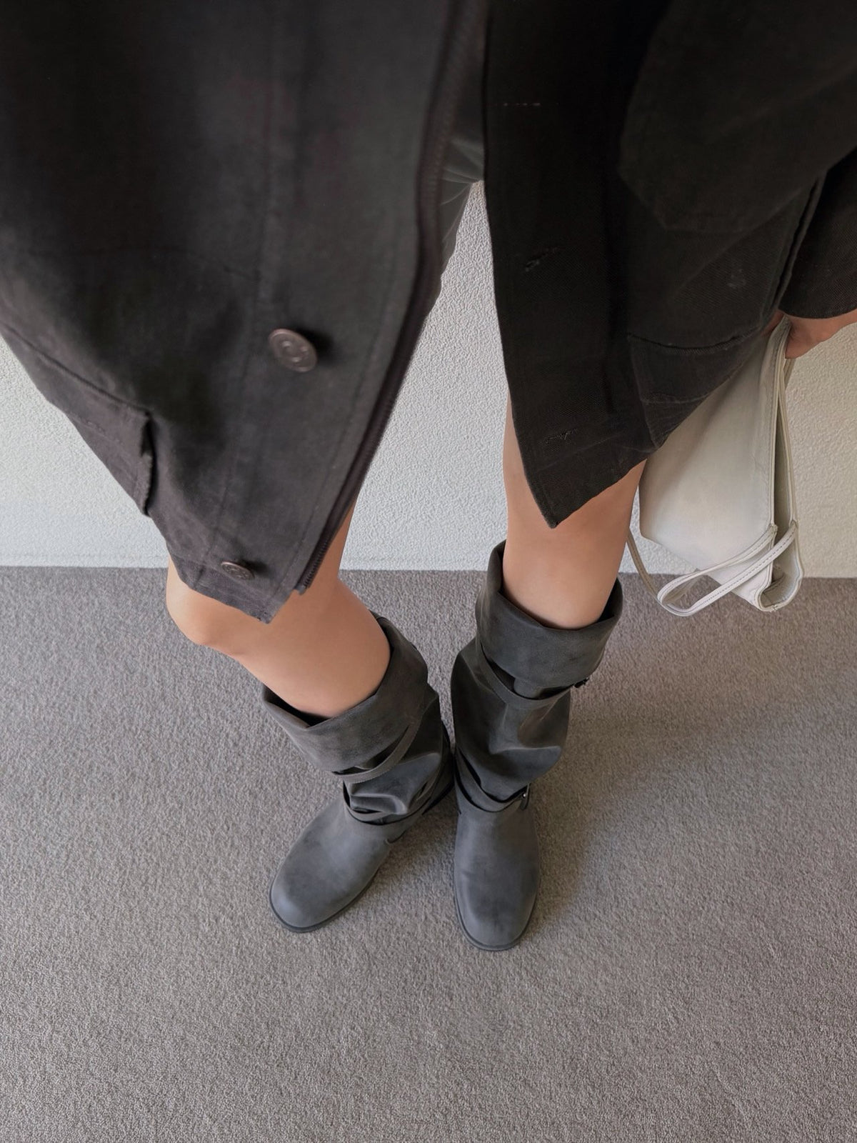 belted slouch boots-2col