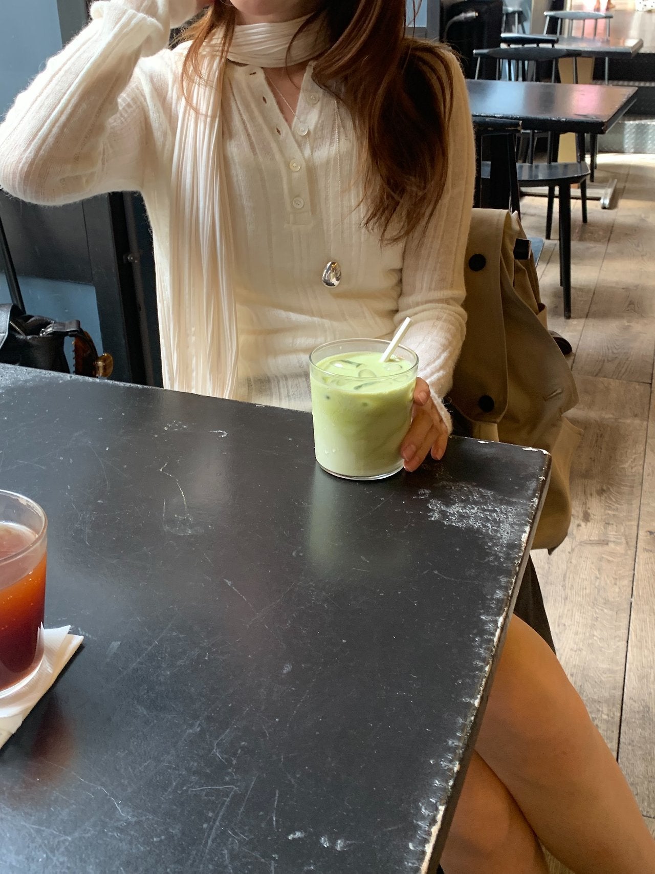 Merci alpaca henley neck knit-3col