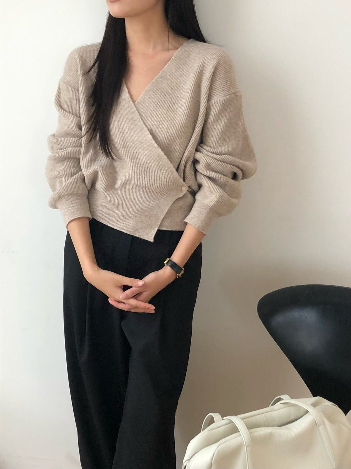 line wrap knit-3col
