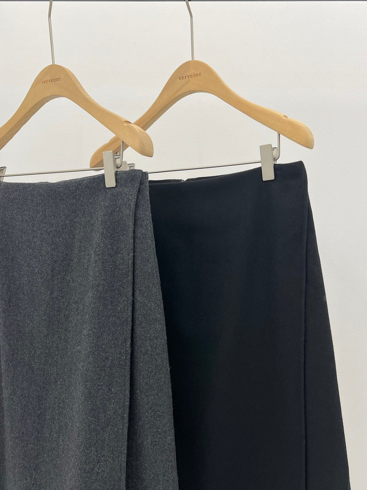 riena wool wrap skirt-2col