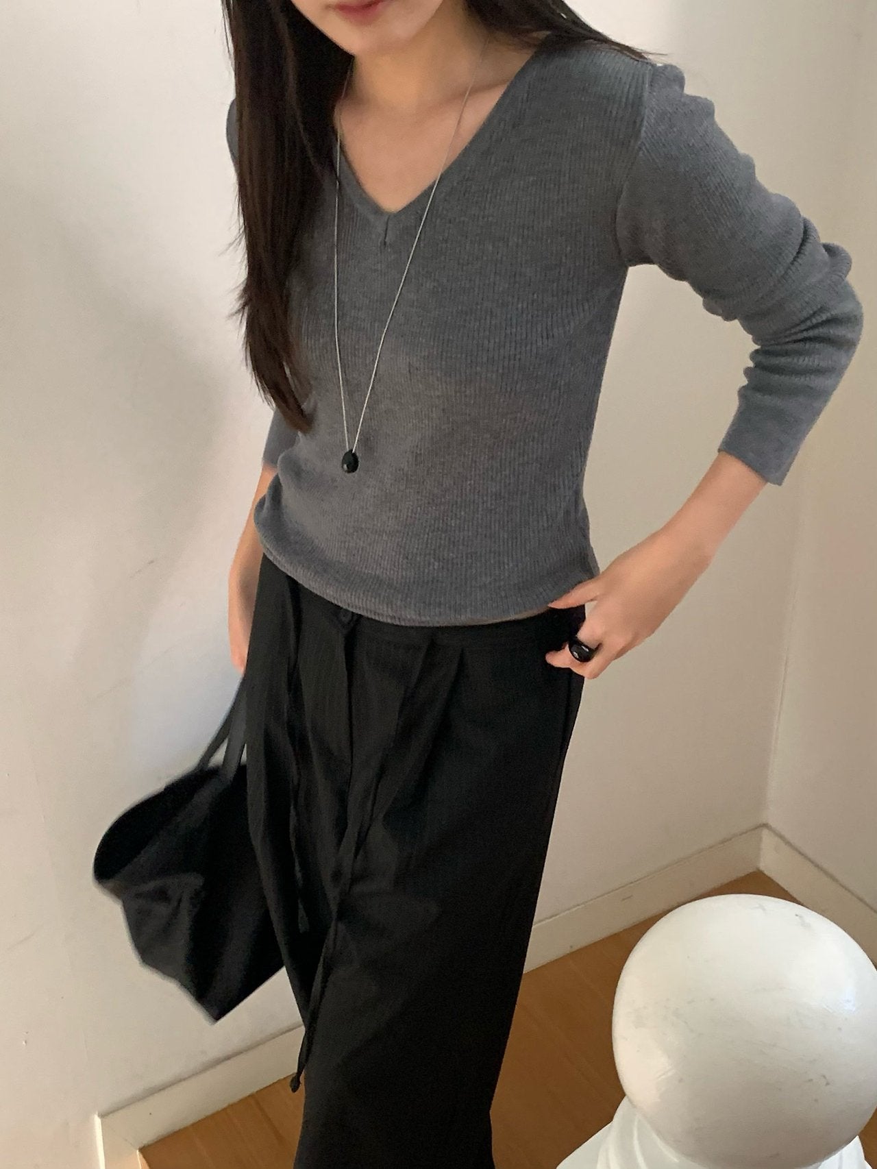 Ibon V-Neck knit-4col