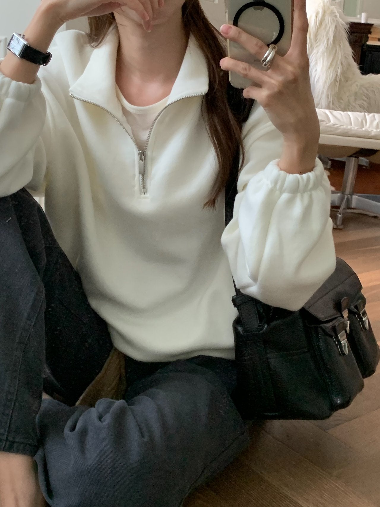 Rocher half zip-up MTM-2col