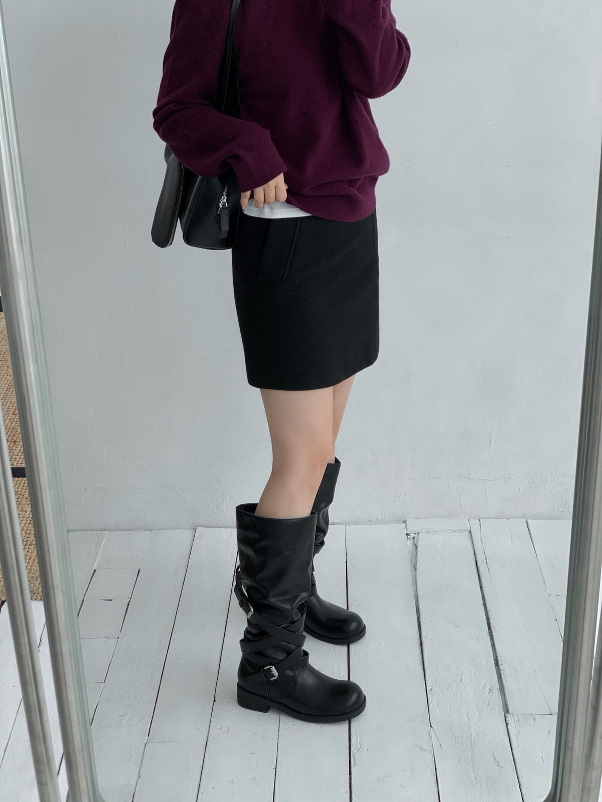 vintage belt boots-2col