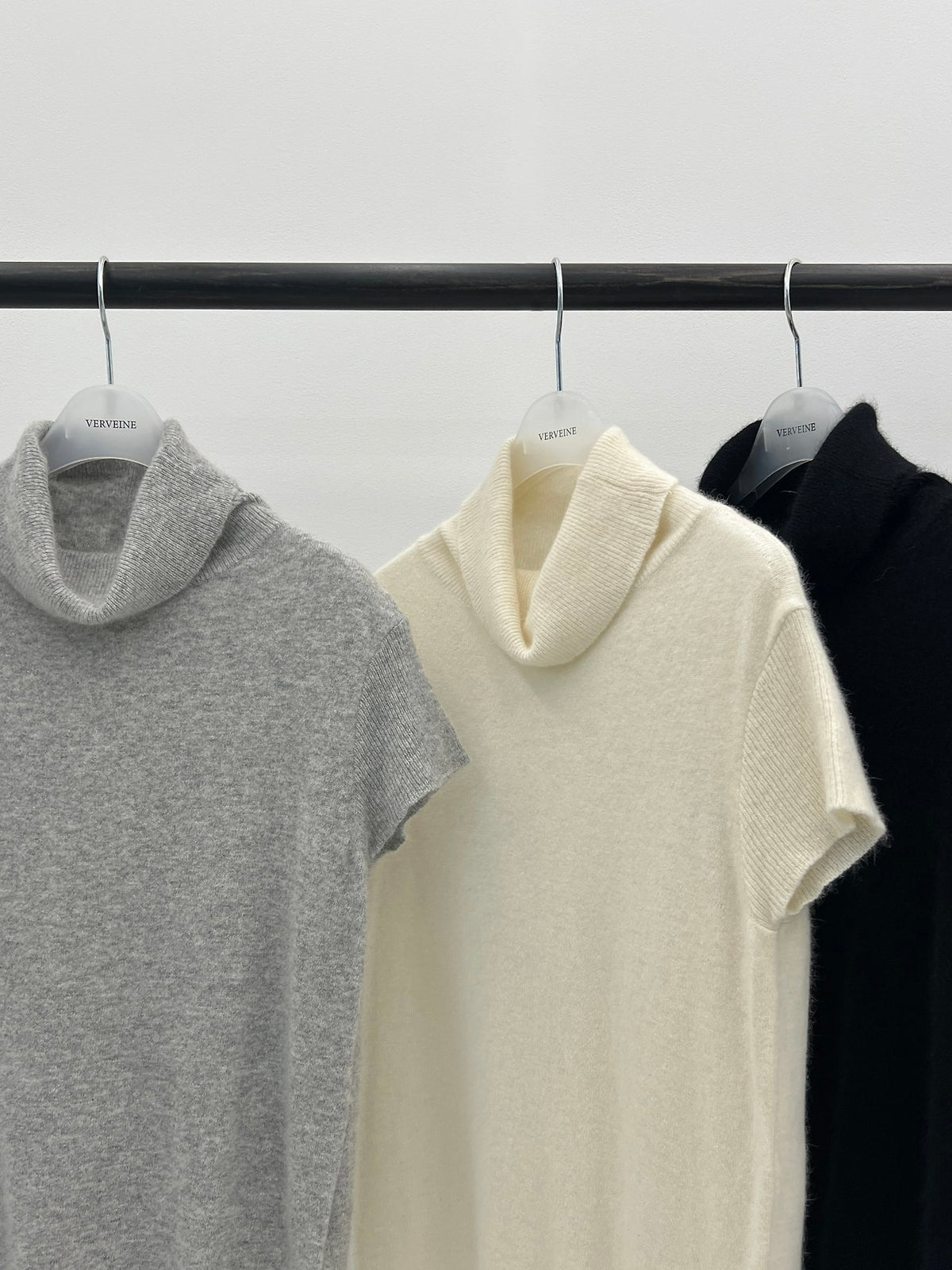 coel fox turtleneck short-sleeve knit-3col