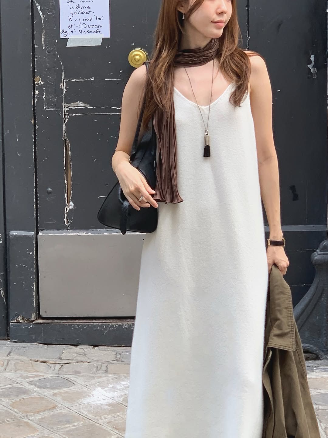 aveline cashmere whole-garment knit onepiece-2col