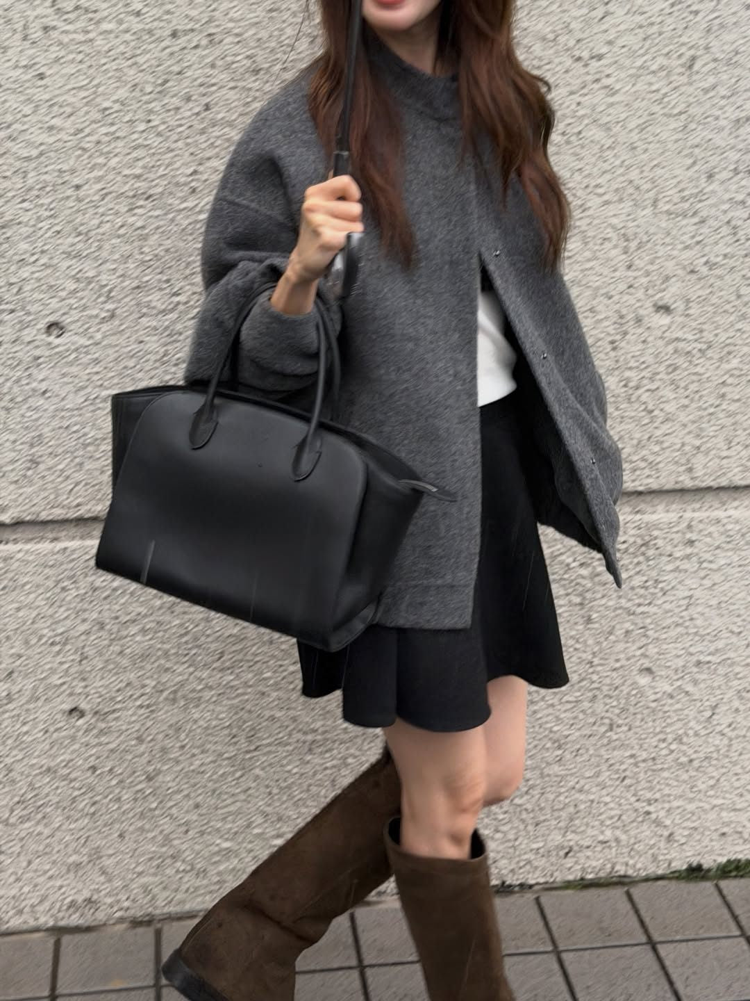 delphine wool handmade blouson-2col