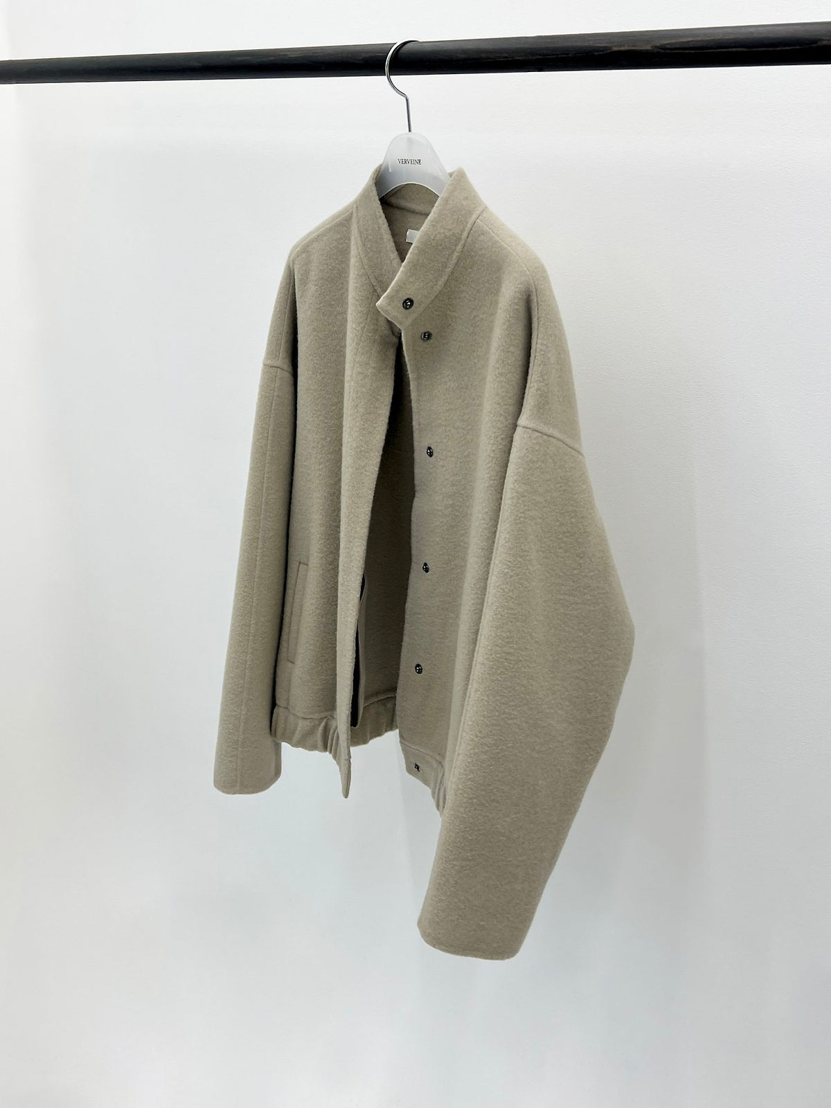 delphine wool handmade blouson-2col