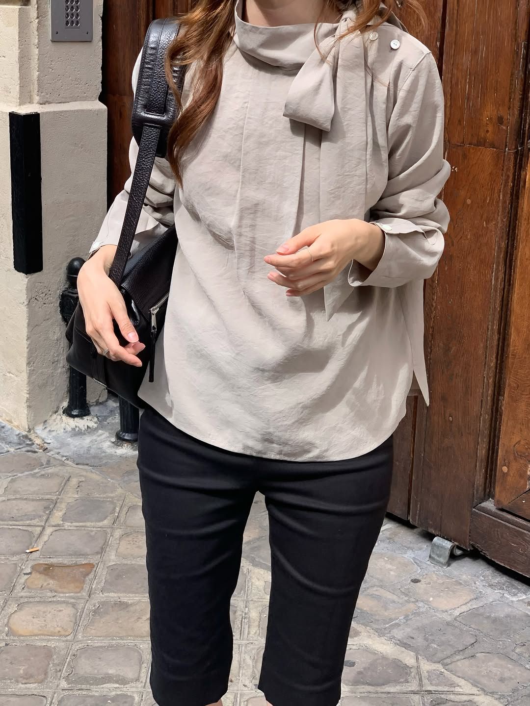 Ere scarf blouse-2col