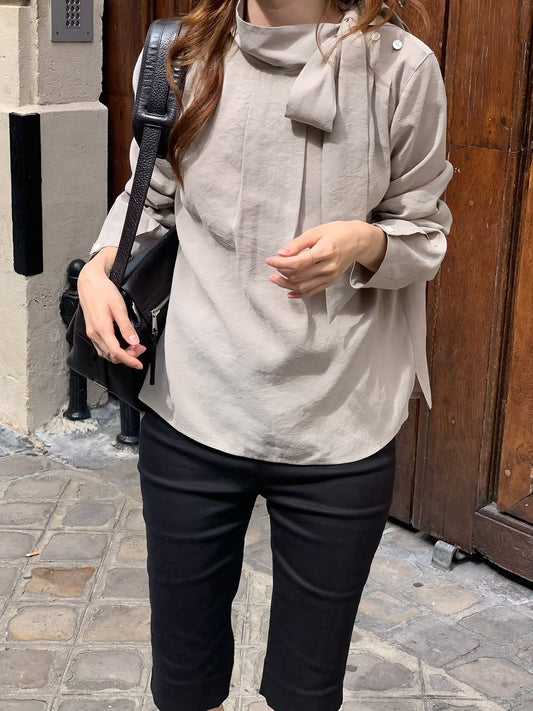 Ere scarf blouse-2col