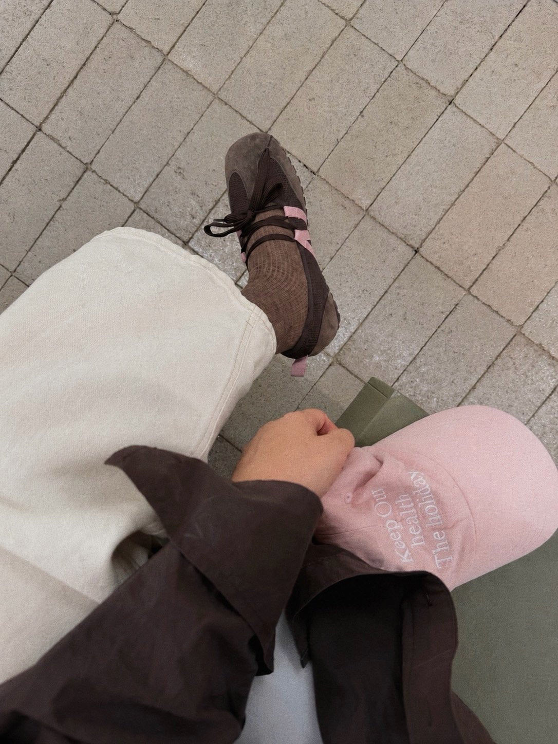 rose ribbon sneakers-2col