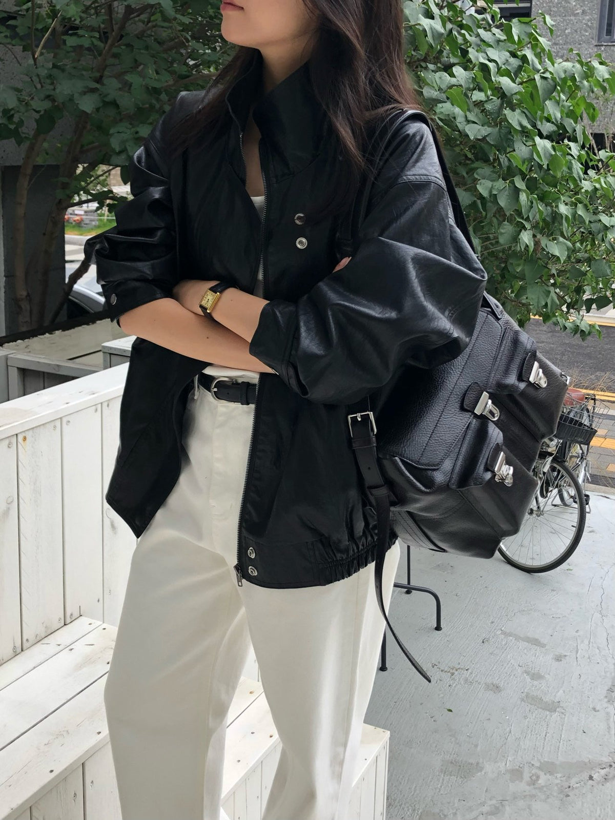 autumn leather jacket