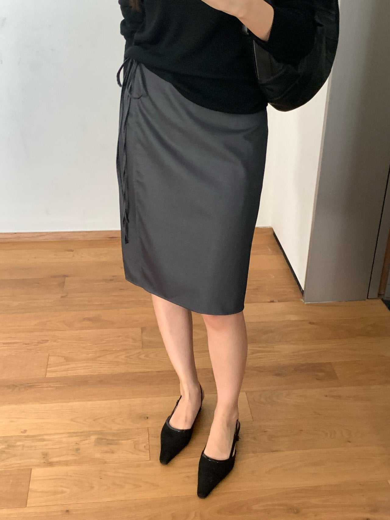 Sandy wrap skirt-2col