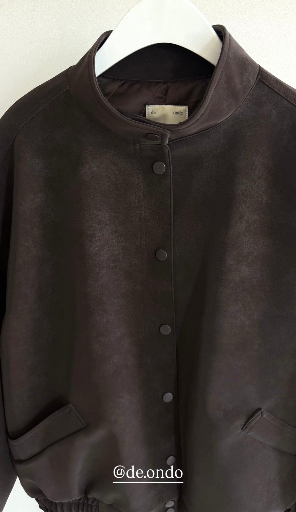 deondo nubuck quilted blouson-2col