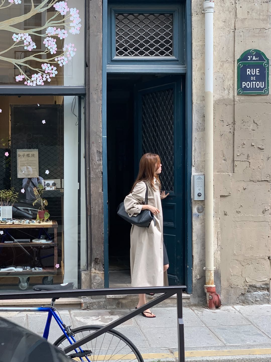 Barnet long trench coat