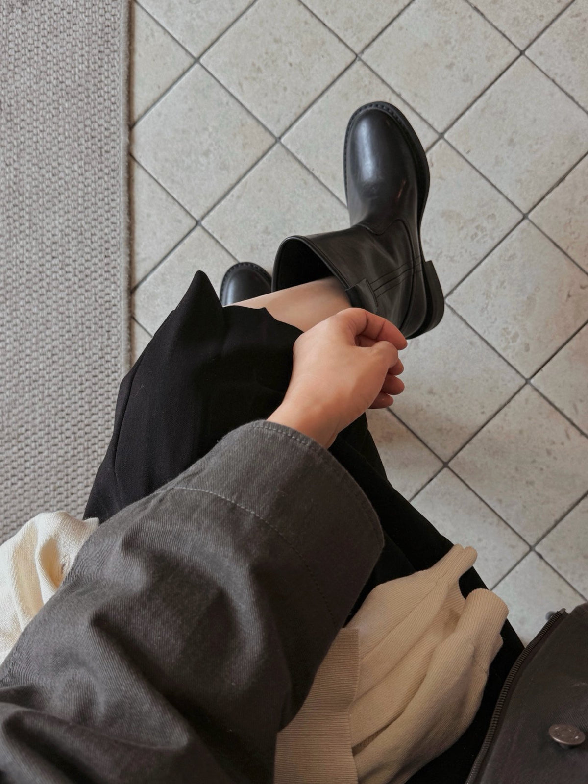 workwear leather boots-2col