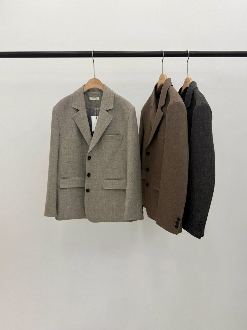 British basic blazer jacket-3col