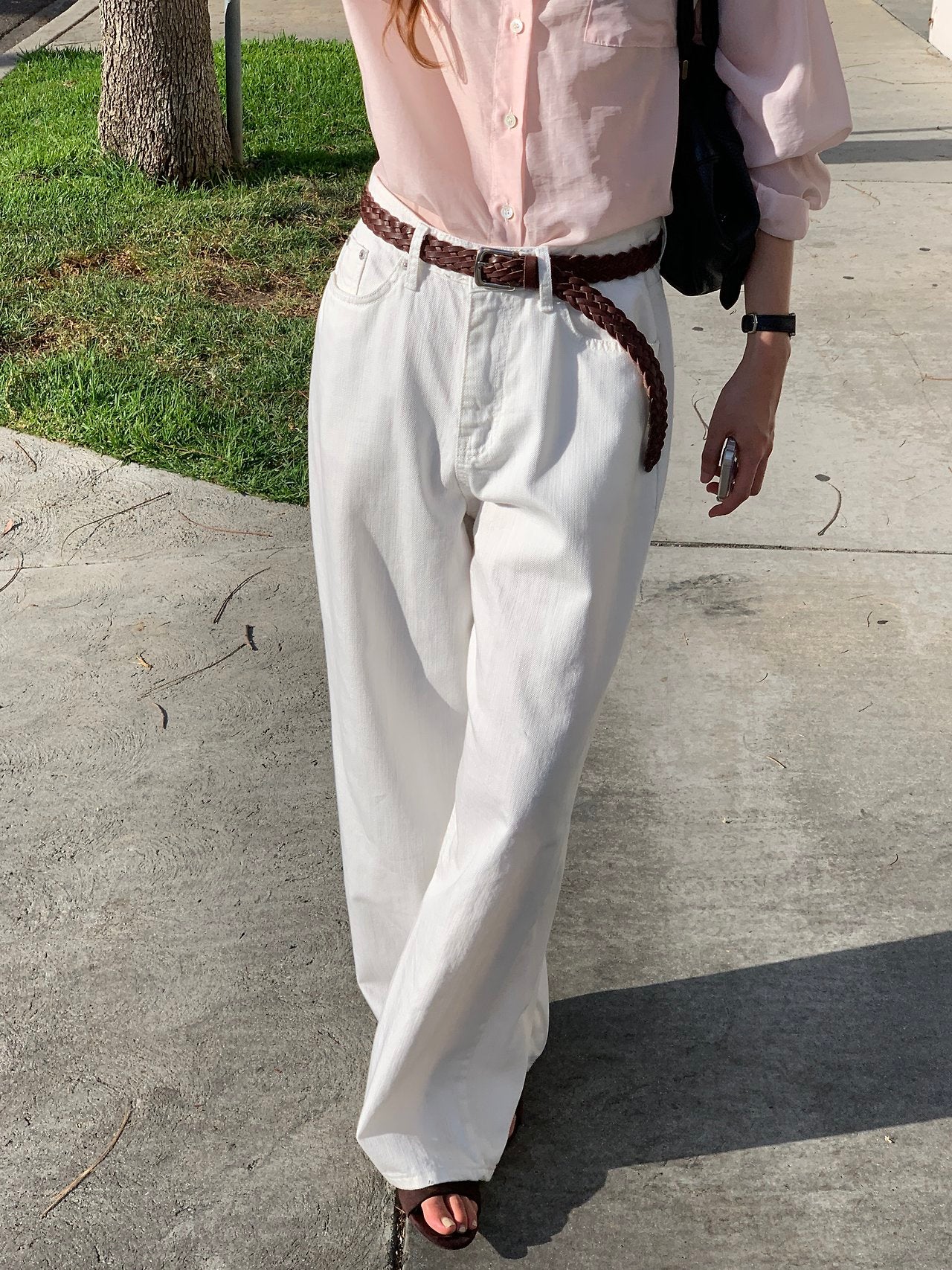 Bern linen long wide denim