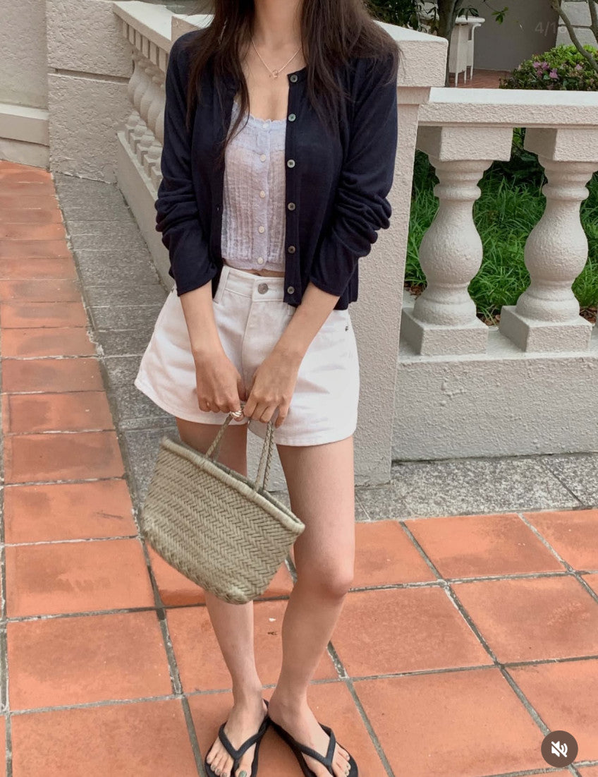 rari linen cardigan-4col