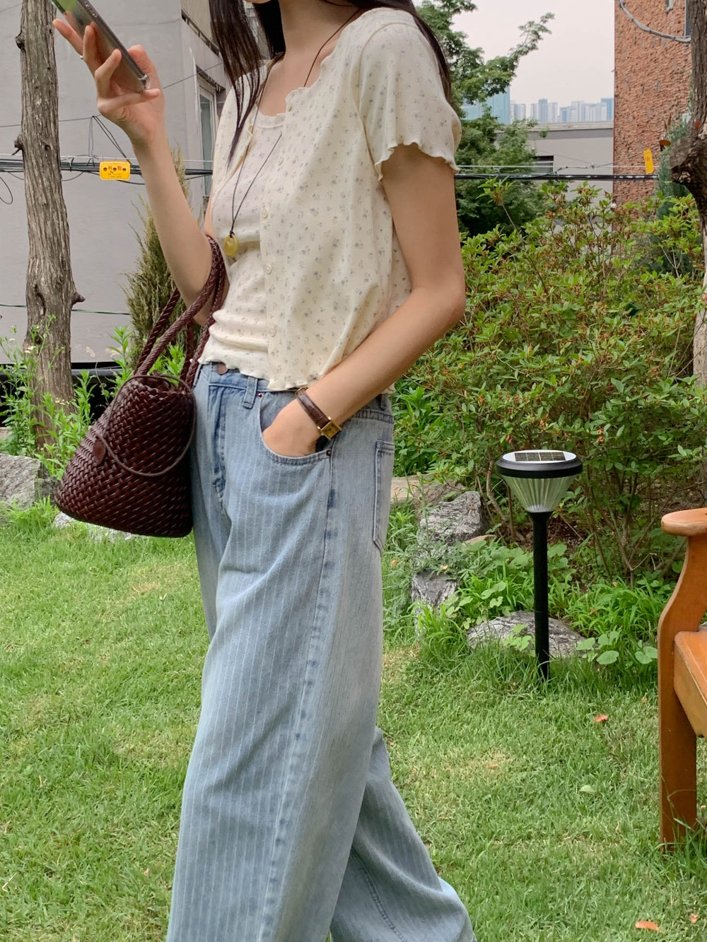like sleeveless&cardigan set-2col