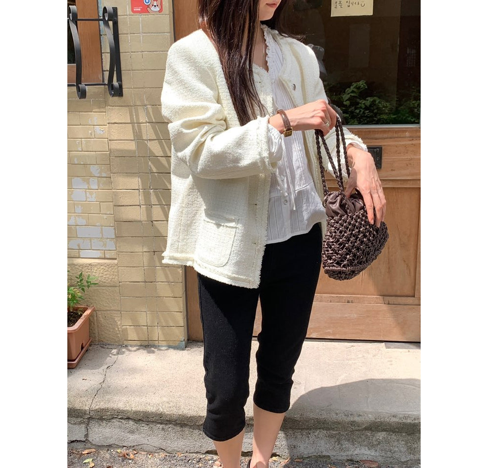 Low-rise capri pants