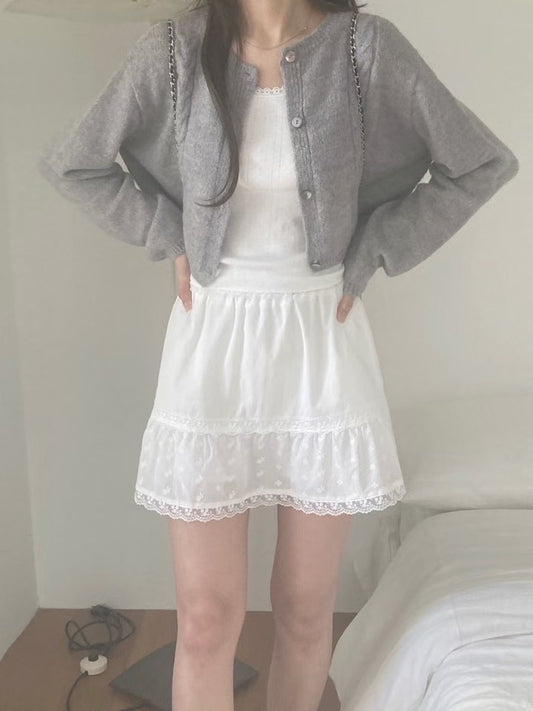 Murphy lace skirt-2col