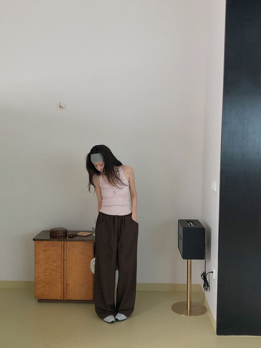 mousse wool slacks-3col