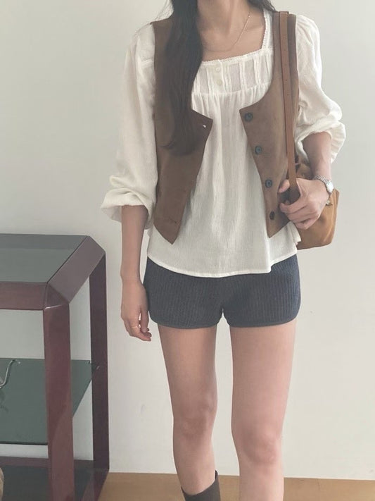 Westin suede vest-2col