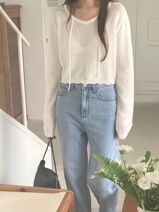 Mohair strap knit-2col