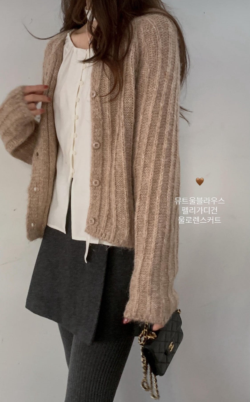 Mute wool blouse-4col