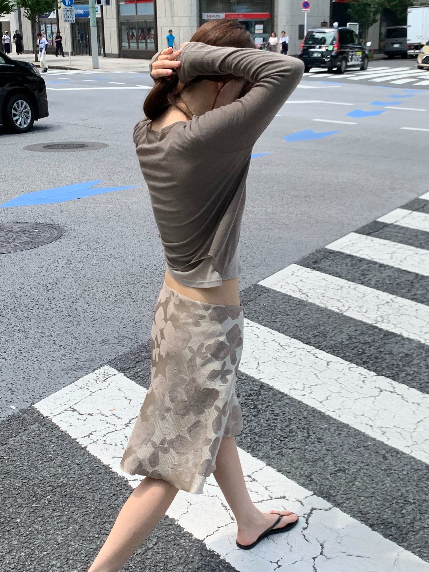 petal midi skirt-3col