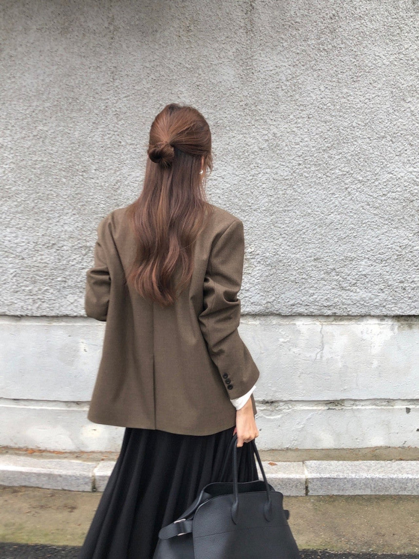 British basic blazer jacket-3col