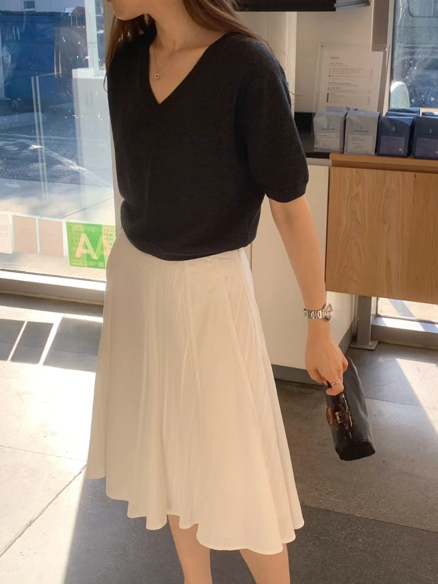 Ounce ray half knit-3col