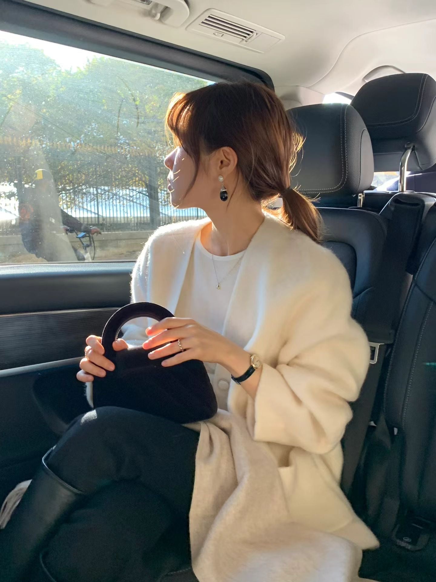 Ounce ven alpaca half coat