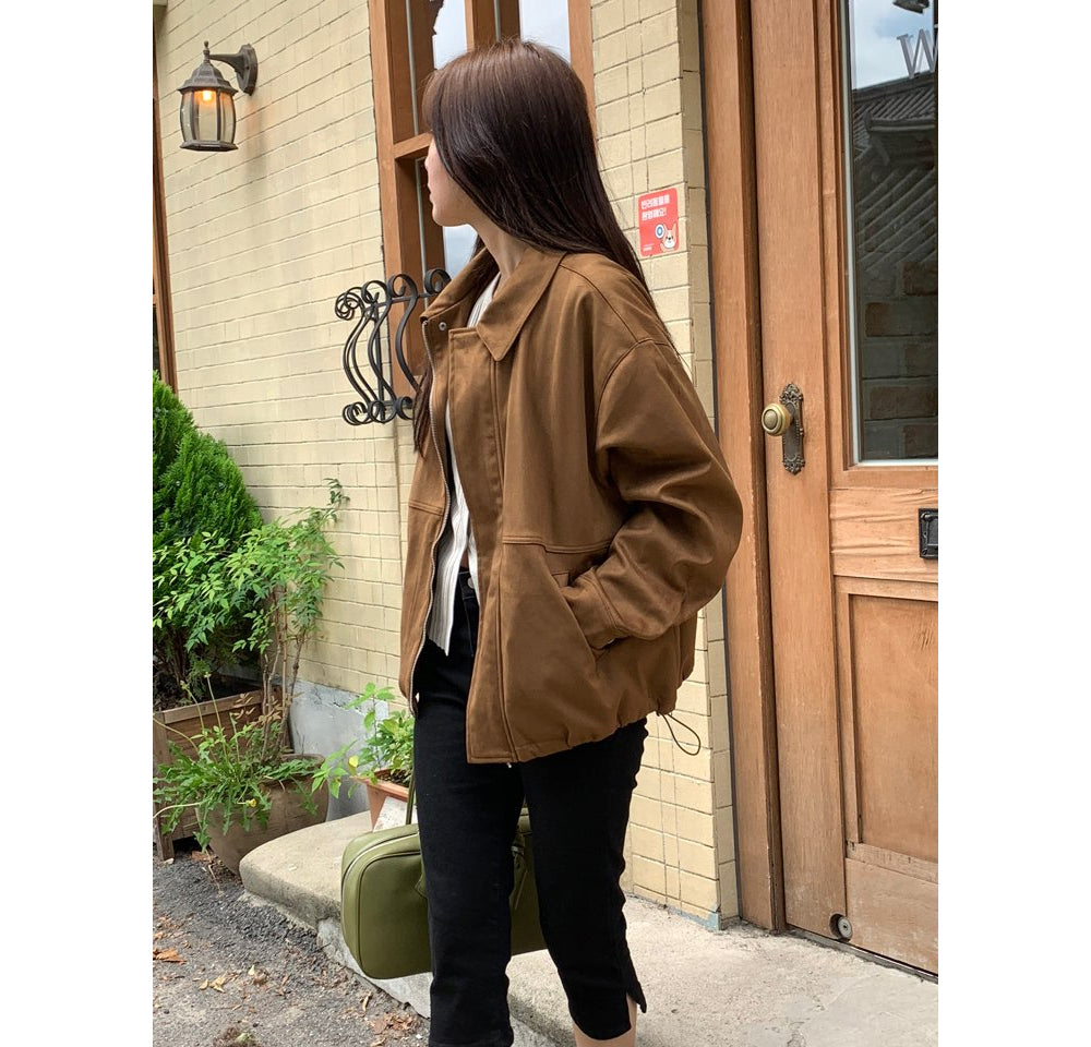 Mented Suede Jacket-2col