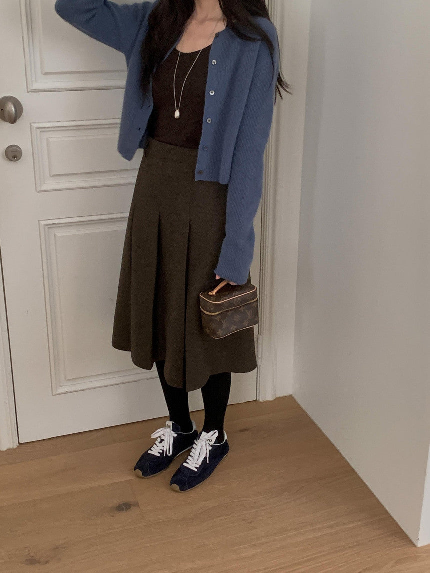 new inder wool skirt-2col