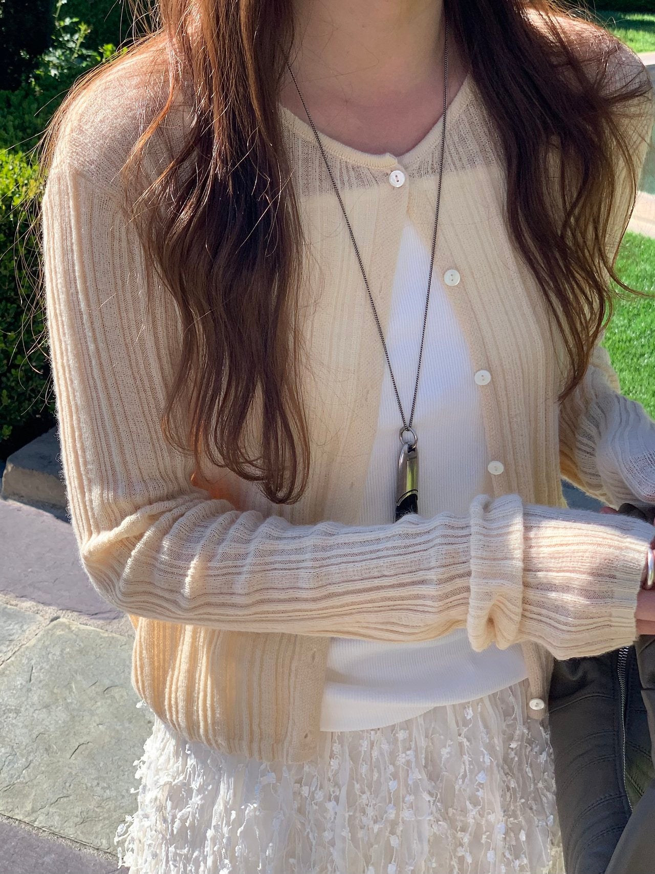 Novella alpaca round cardigan-4col