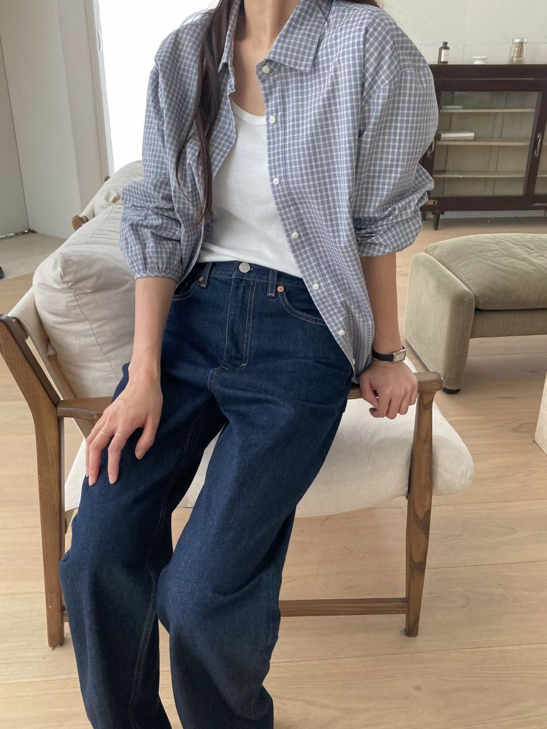 Lowdon check shirt-2col